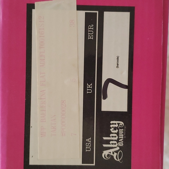 🔥NIB Abbey Dawn Tartan Plaid Ballerina Flats size 7 - Picture 10 of 12